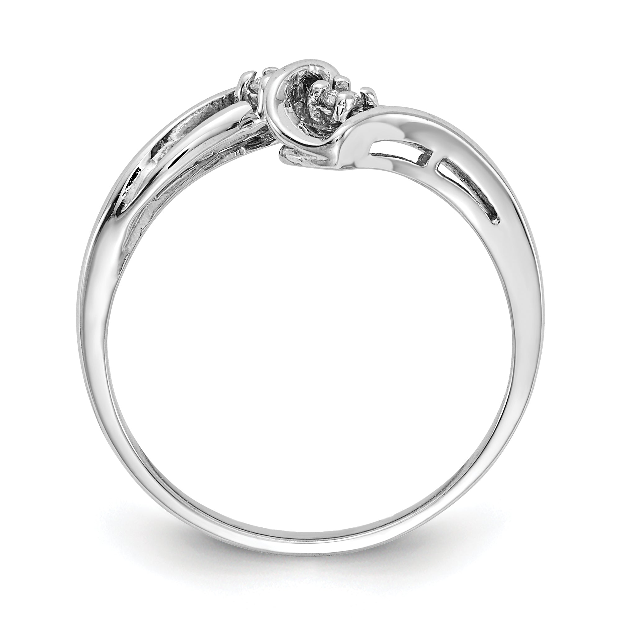 14k White Gold AA Diamond ring Secondary image
