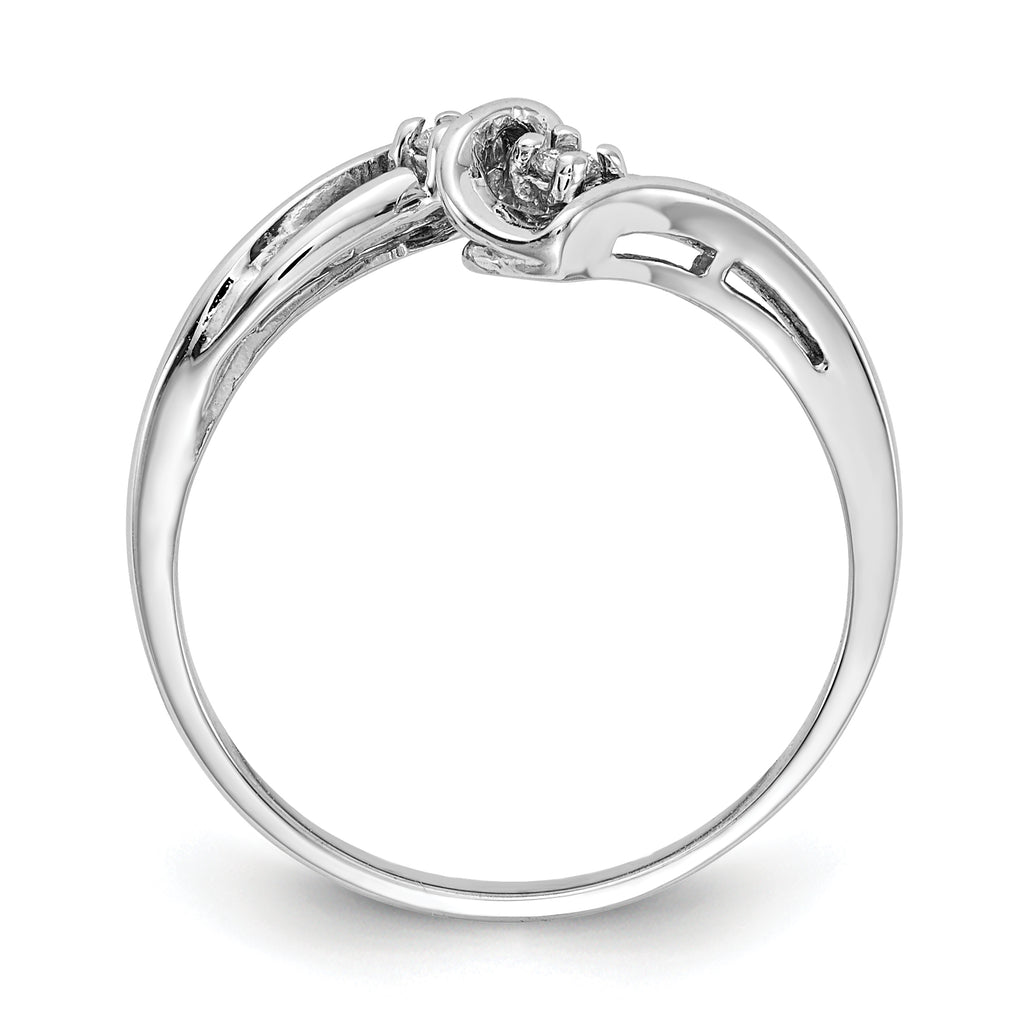 14k White Gold AA Diamond ring