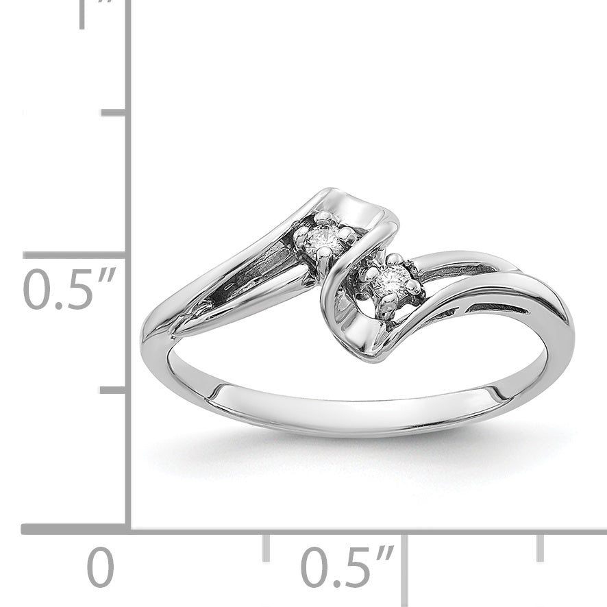 14k White Gold AA Diamond ring