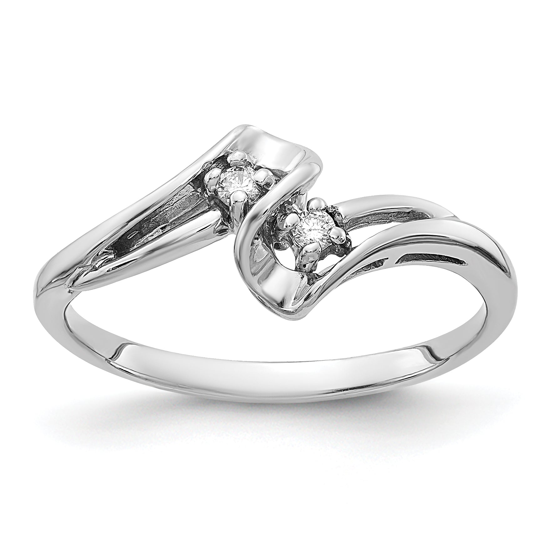 14k White Gold AA Diamond ring Main image
