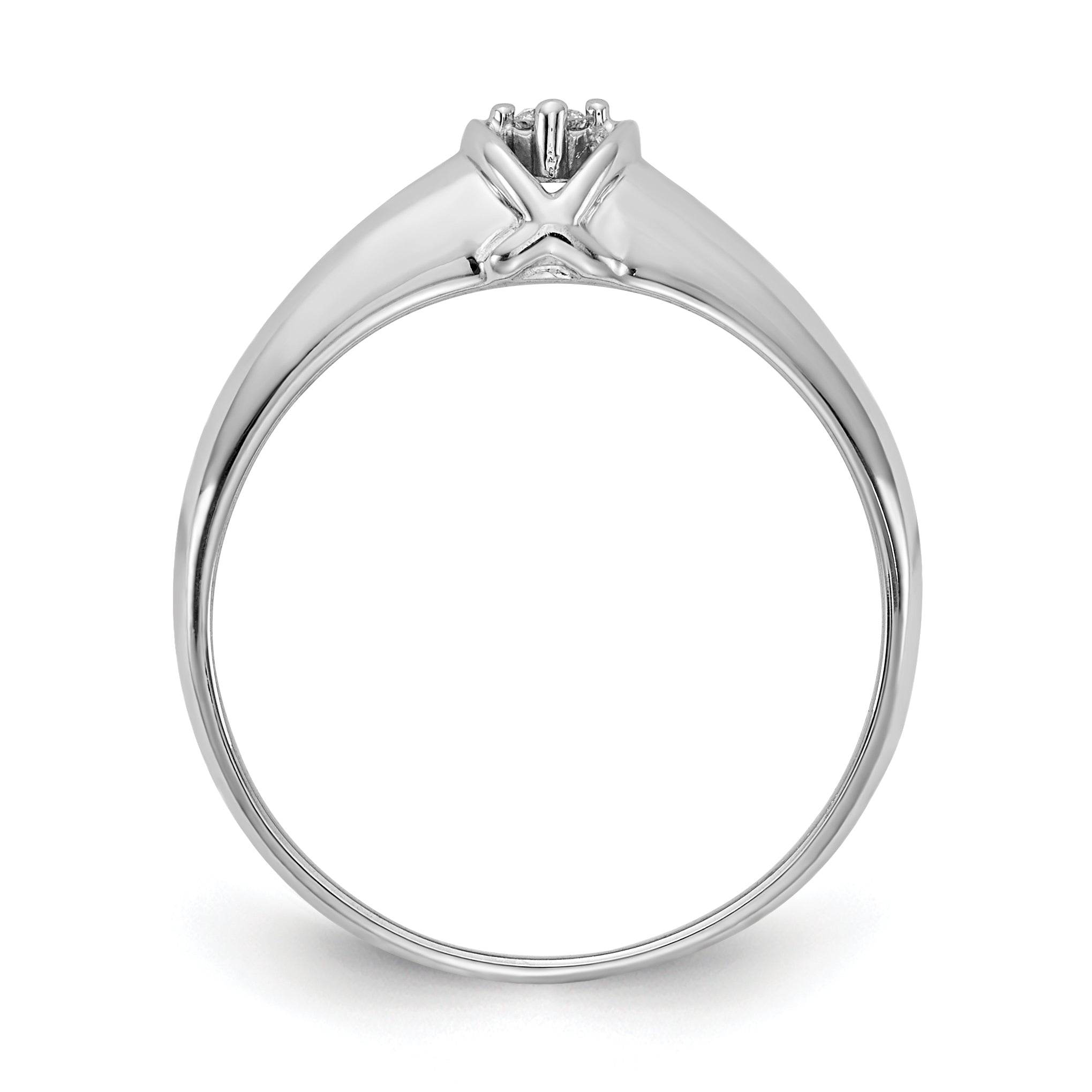 14k White Gold AA Diamond ring Secondary image