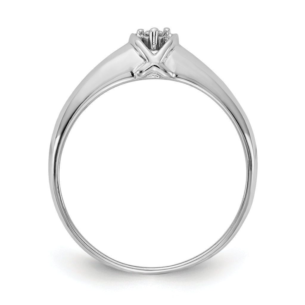 14k White Gold AA Diamond ring