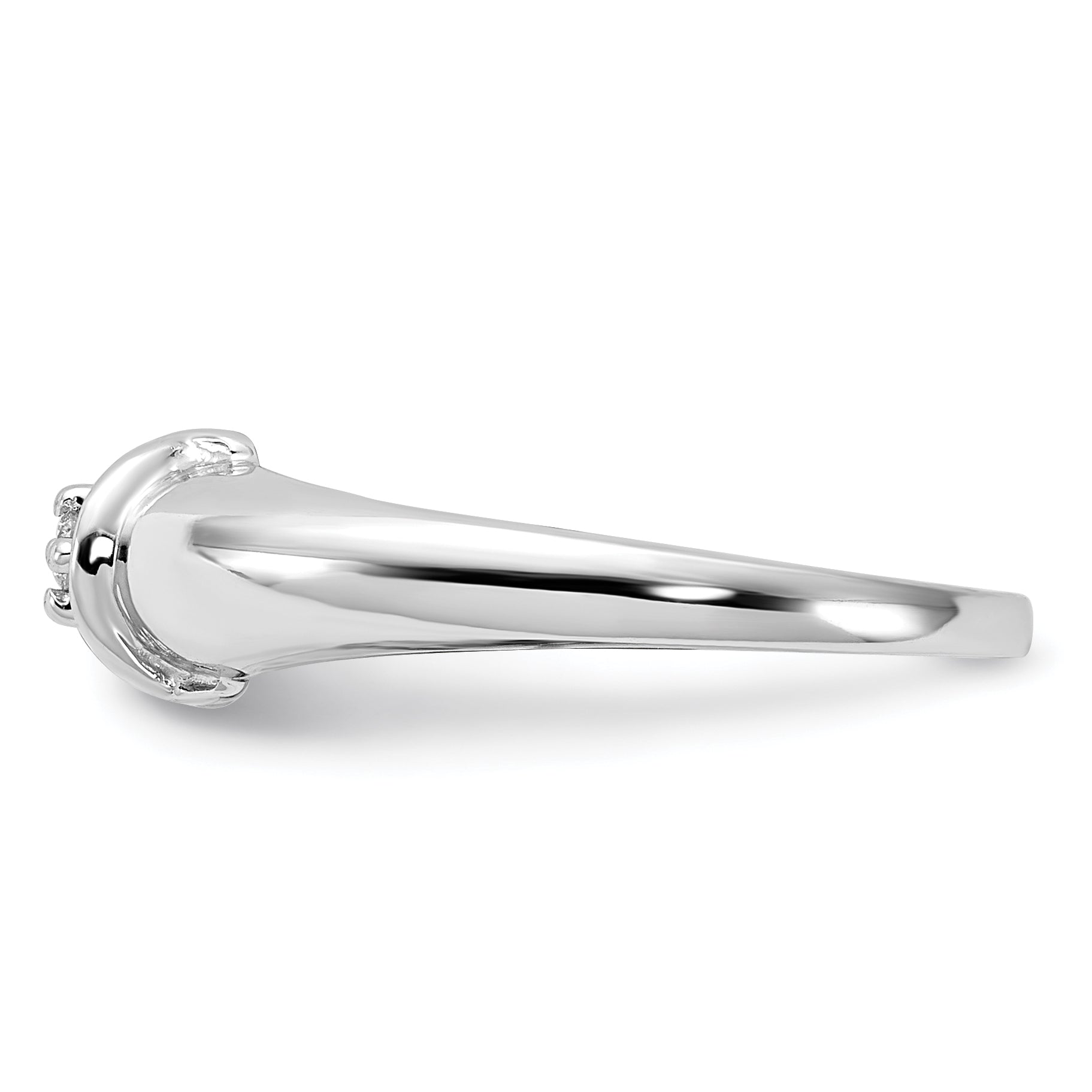 14k White Gold AA Diamond ring