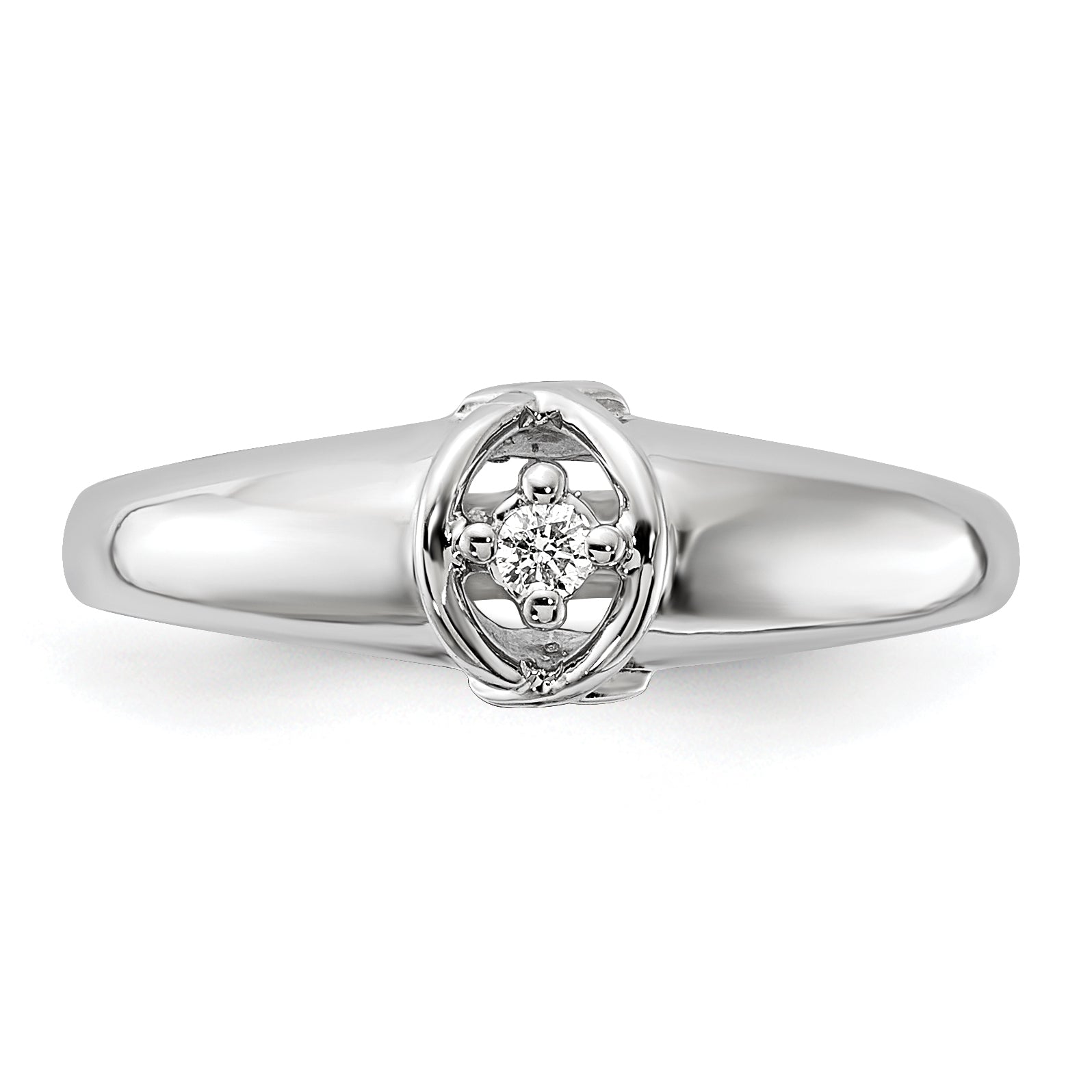 14k White Gold AA Diamond ring
