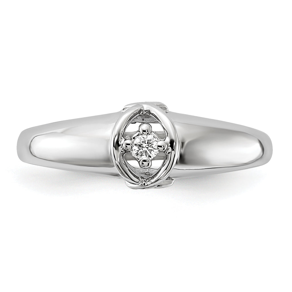 14k White Gold AA Diamond ring