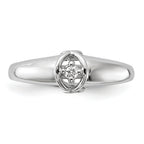14k White Gold AA Diamond ring