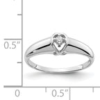 14k White Gold AA Diamond ring