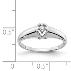 14k White Gold AA Diamond ring