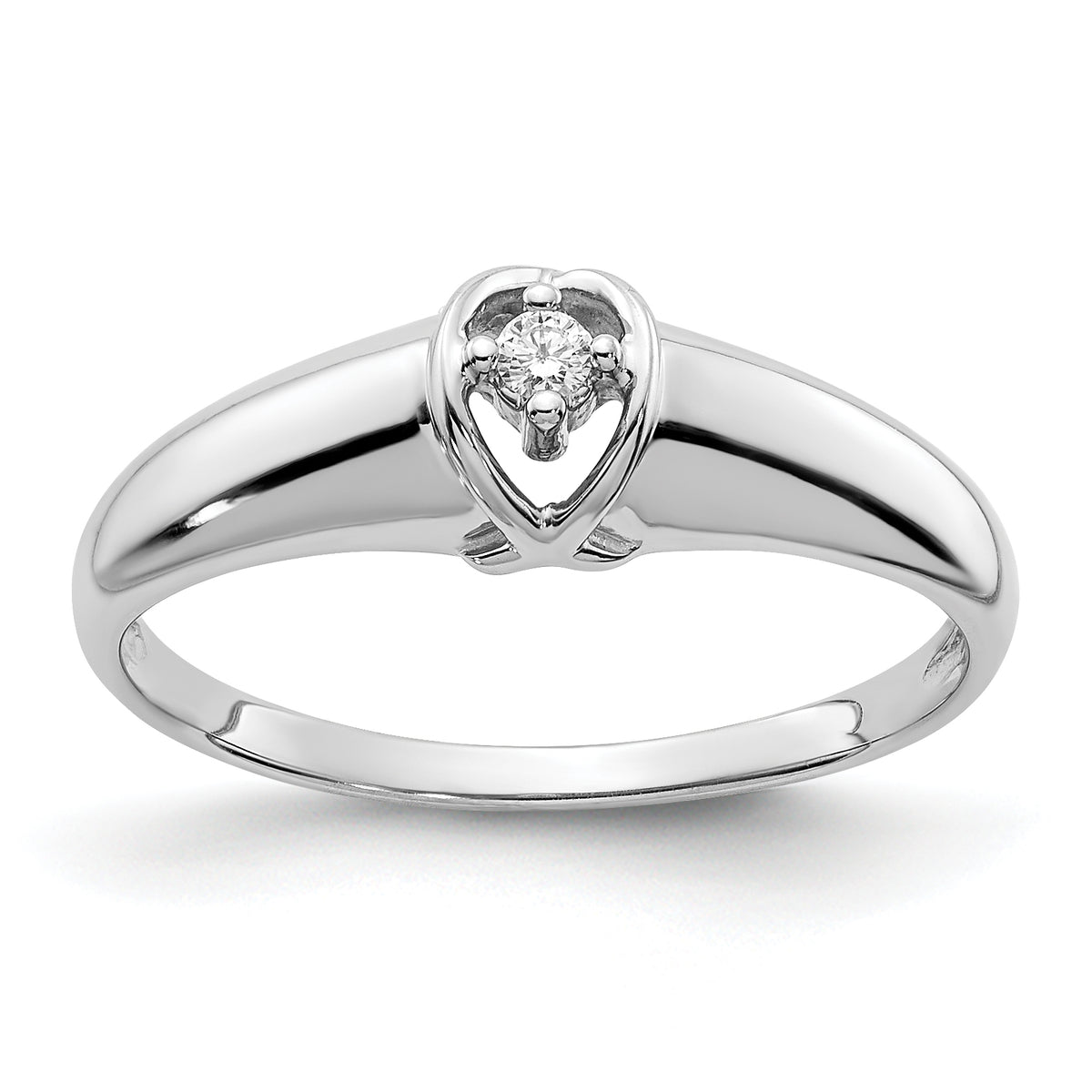 14k White Gold AA Diamond ring