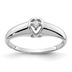 14k White Gold AA Diamond ring