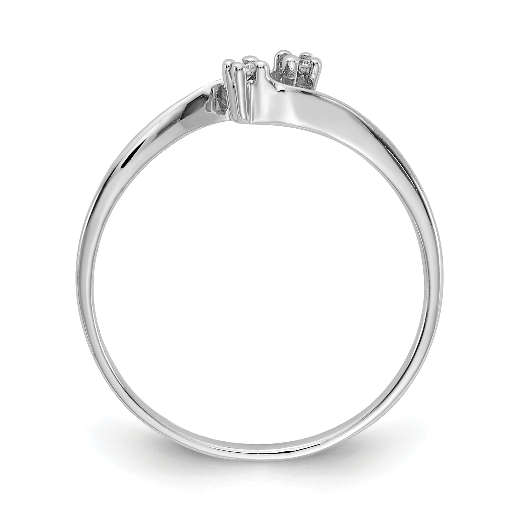 14k White Gold AA Diamond ring