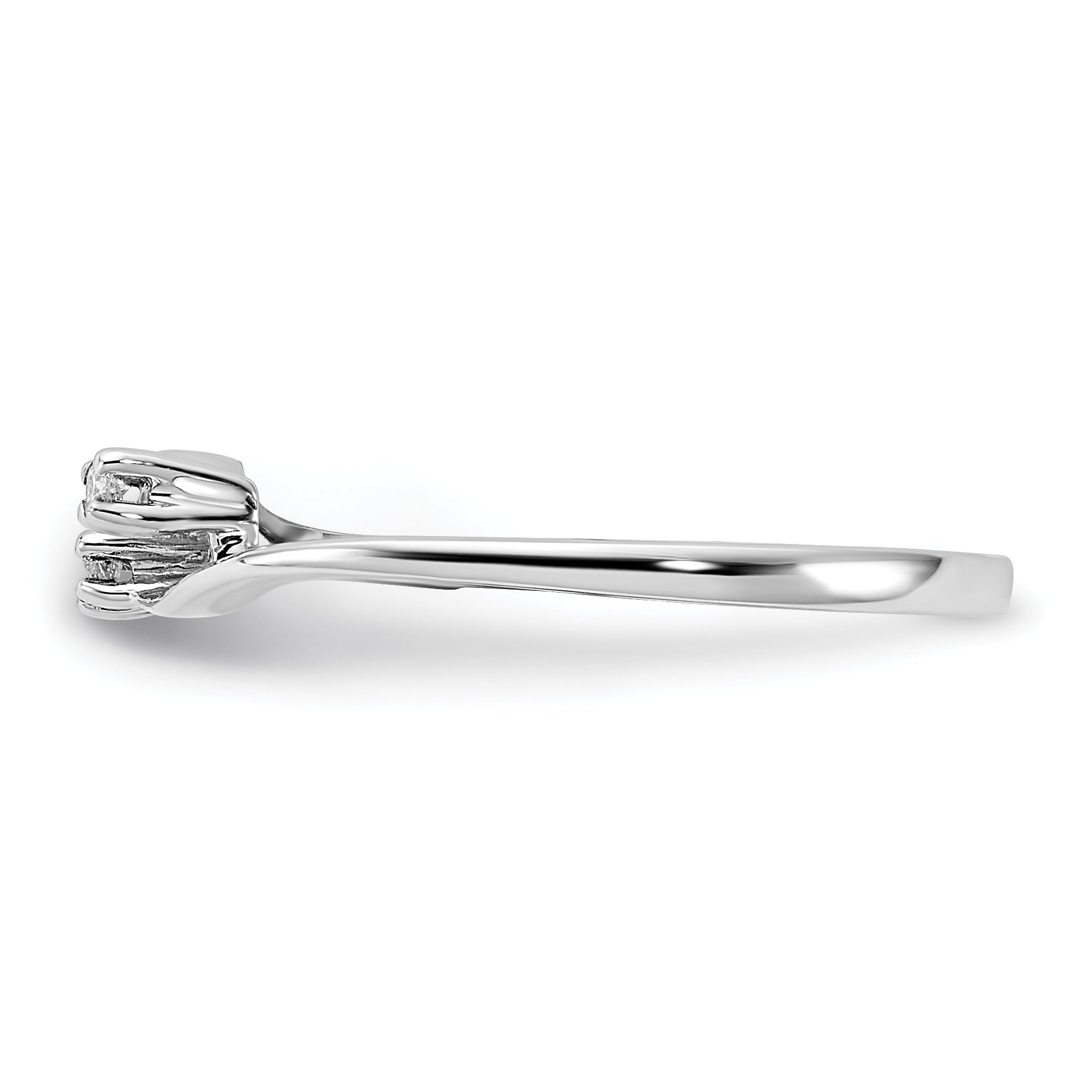 14k White Gold AA Diamond ring