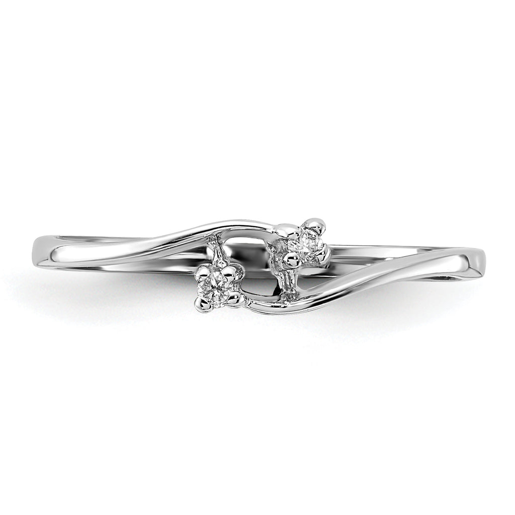 14k White Gold AA Diamond ring