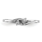 14k White Gold AA Diamond ring