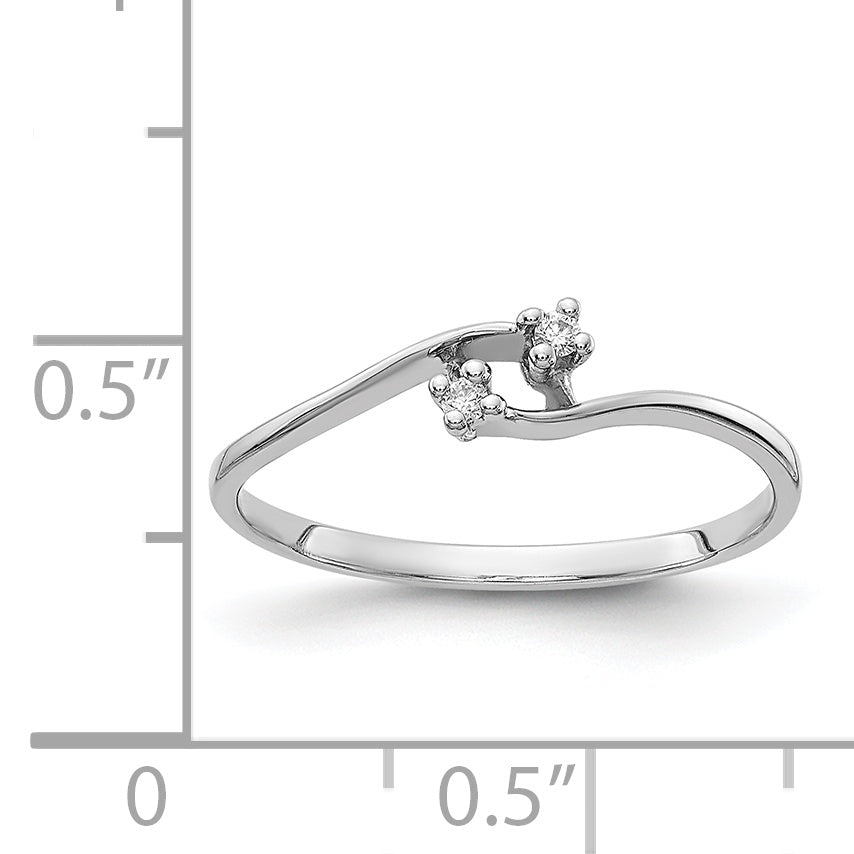 14k White Gold AA Diamond ring