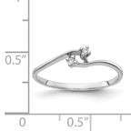 14k White Gold AA Diamond ring