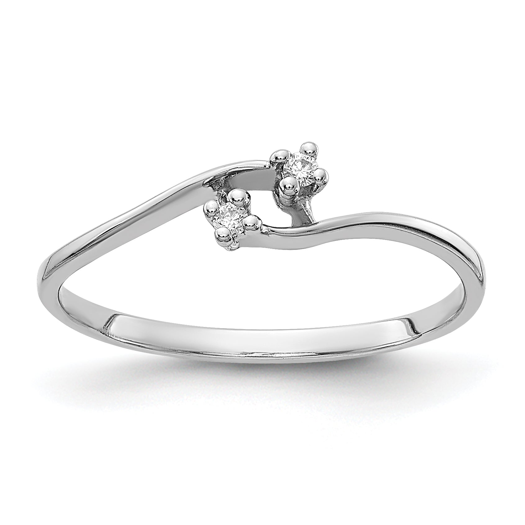14k White Gold AA Diamond ring Main image