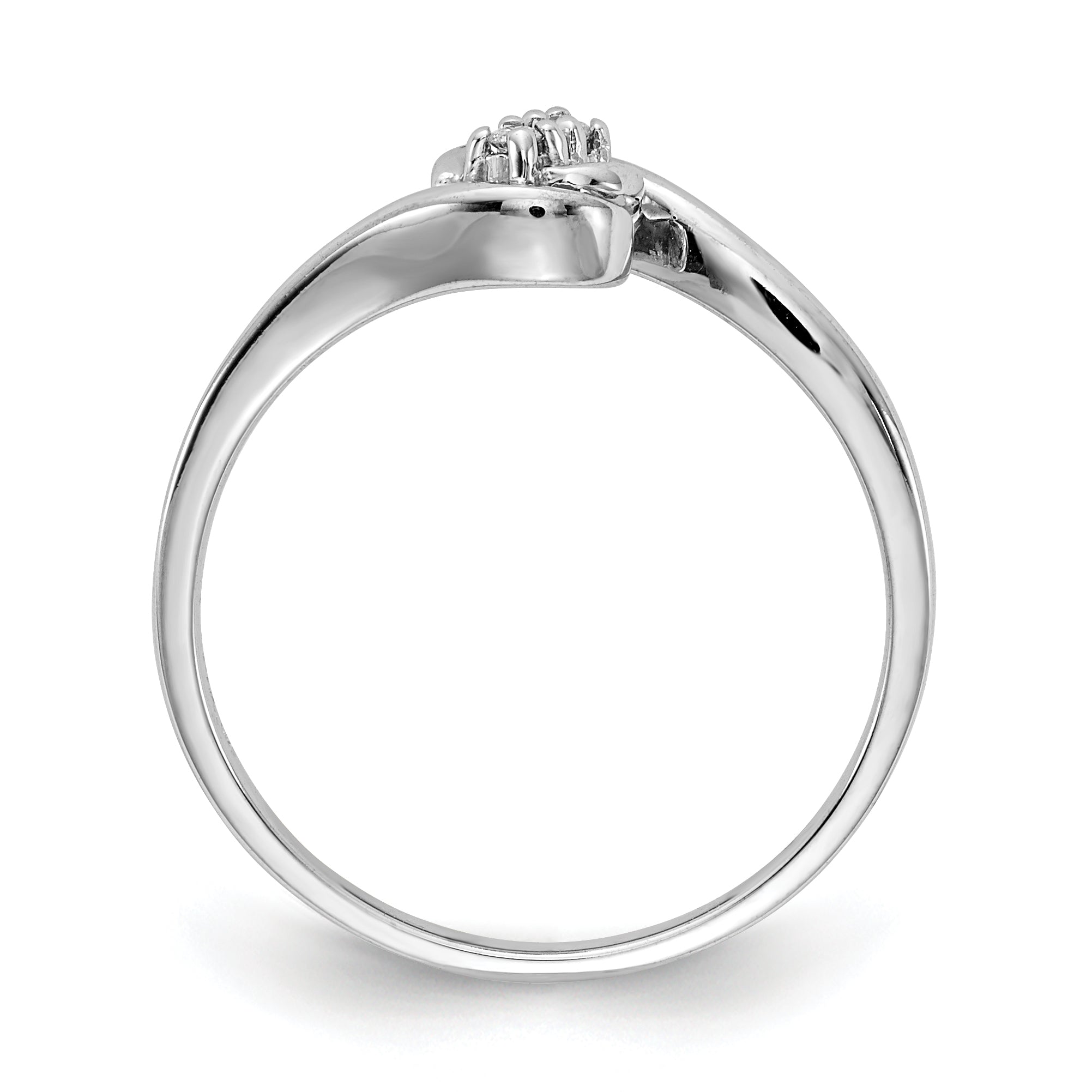 14k White Gold AA Diamond ring Secondary image