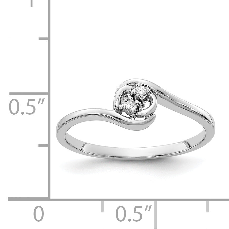 14k White Gold AA Diamond ring