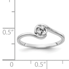 14k White Gold AA Diamond ring
