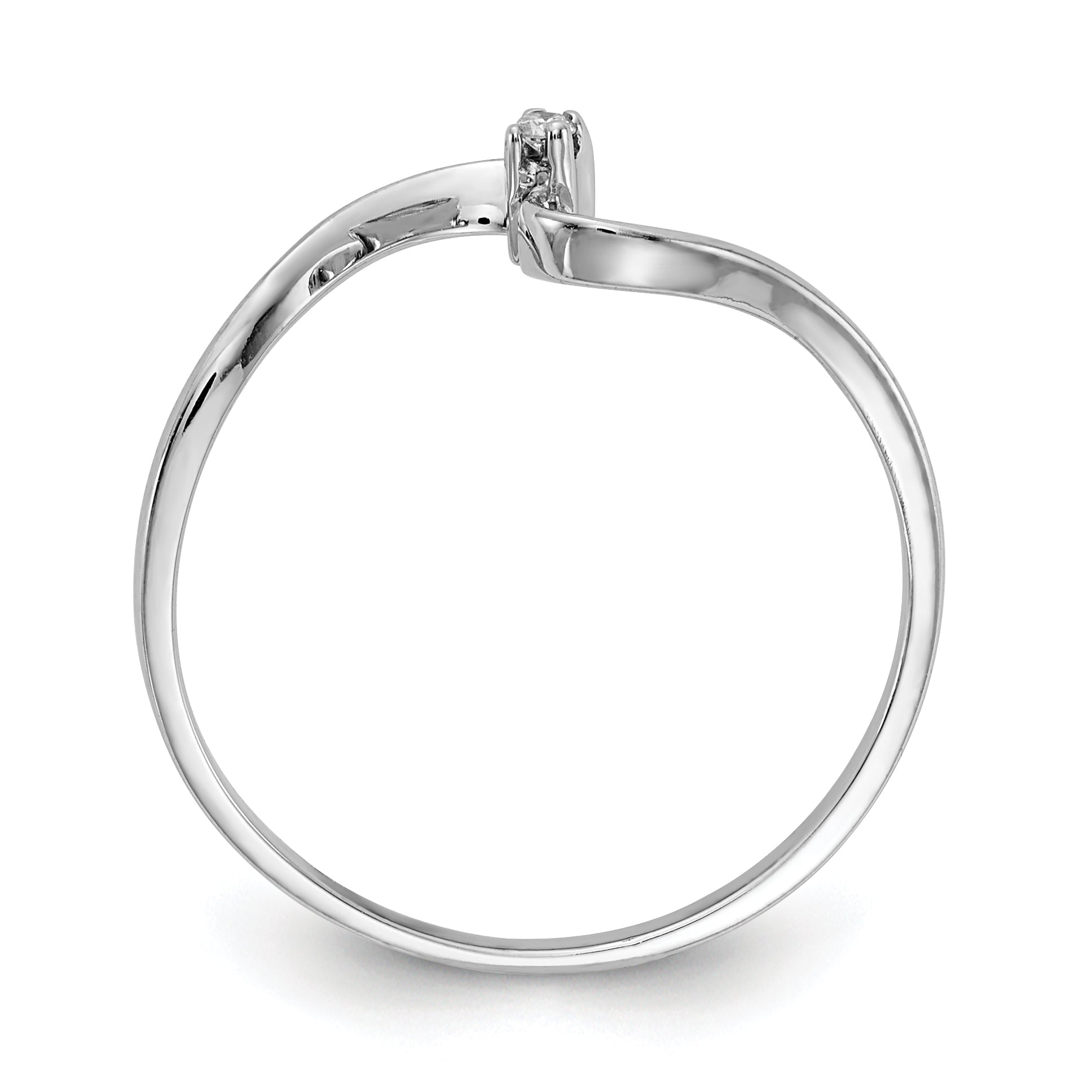 14k White Gold AA Diamond ring Secondary image