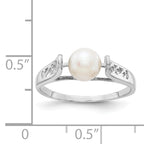 14k White Gold FW Cultured Pearl Ring