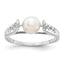 14k White Gold FW Cultured Pearl Ring
