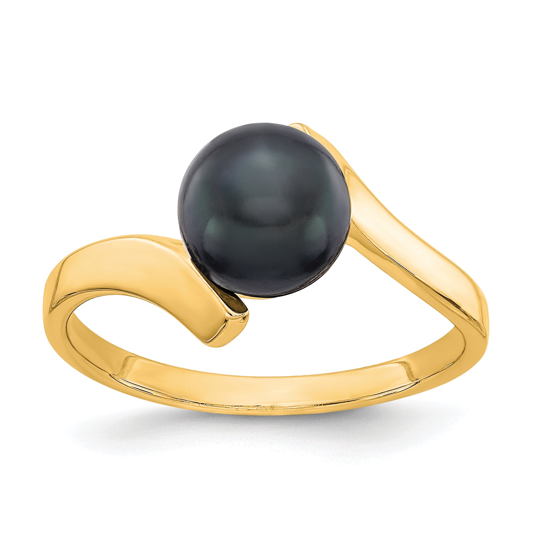 14k Black FW Cultured Pearl Ring Main image