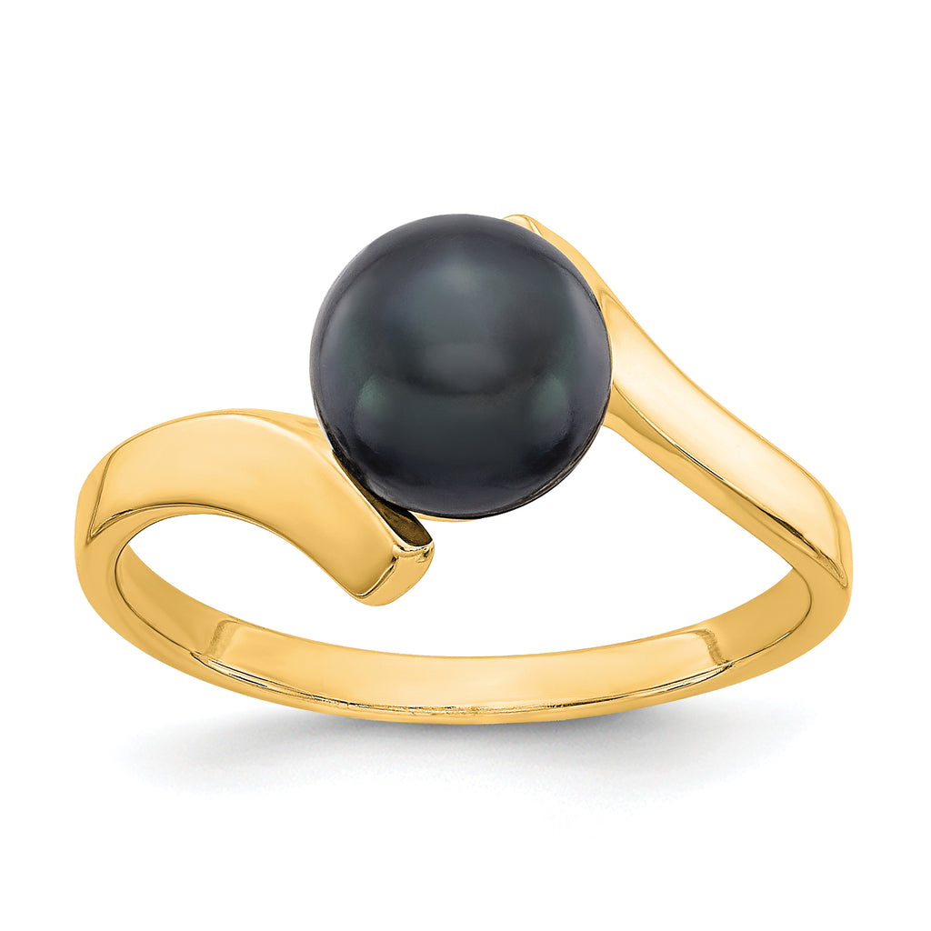 14k Black FW Cultured Pearl Ring