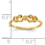 14k Polished Pearl Ring Mounting (No Stone Included)
