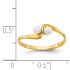 14k 3mm FW Cultured Pearl ring