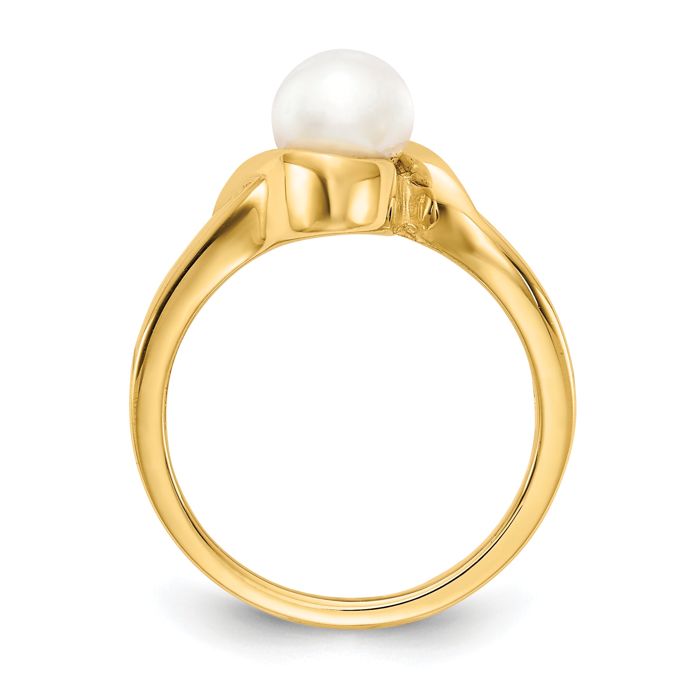 14k FW Cultured Pearl Ring Secondary image