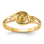 14k Polished Pearl Filigree Ring Mounting (No Stone Included)