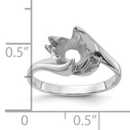 14k White Gold Polished Diamond & Pearl Ring Mounting (No Stone Included)
