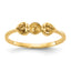 14k Polished Diamond & Pearl Ring Mounting (No Stone Included)