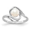 14k White Gold 5.5mm FW Cultured Pearl Ring
