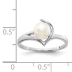 14k White Gold FW Cultured Pearl FW Cultured Pearl ring