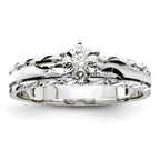 14k White Gold Engagement (Trio) Mounting (No Stone Included)