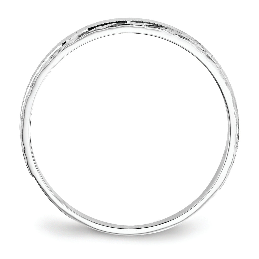14k White Gold Men's Band (Trio) Mounting (No Stone Included)