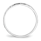 14k White Gold Men's Band (Trio) Mounting (No Stone Included)