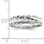 14k White Gold Men's Band (Trio) Mounting (No Stone Included)