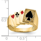 14k Poker Ring Mounting (No Stone Included)