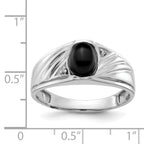 14k White Gold AA Diamond Men's Ring