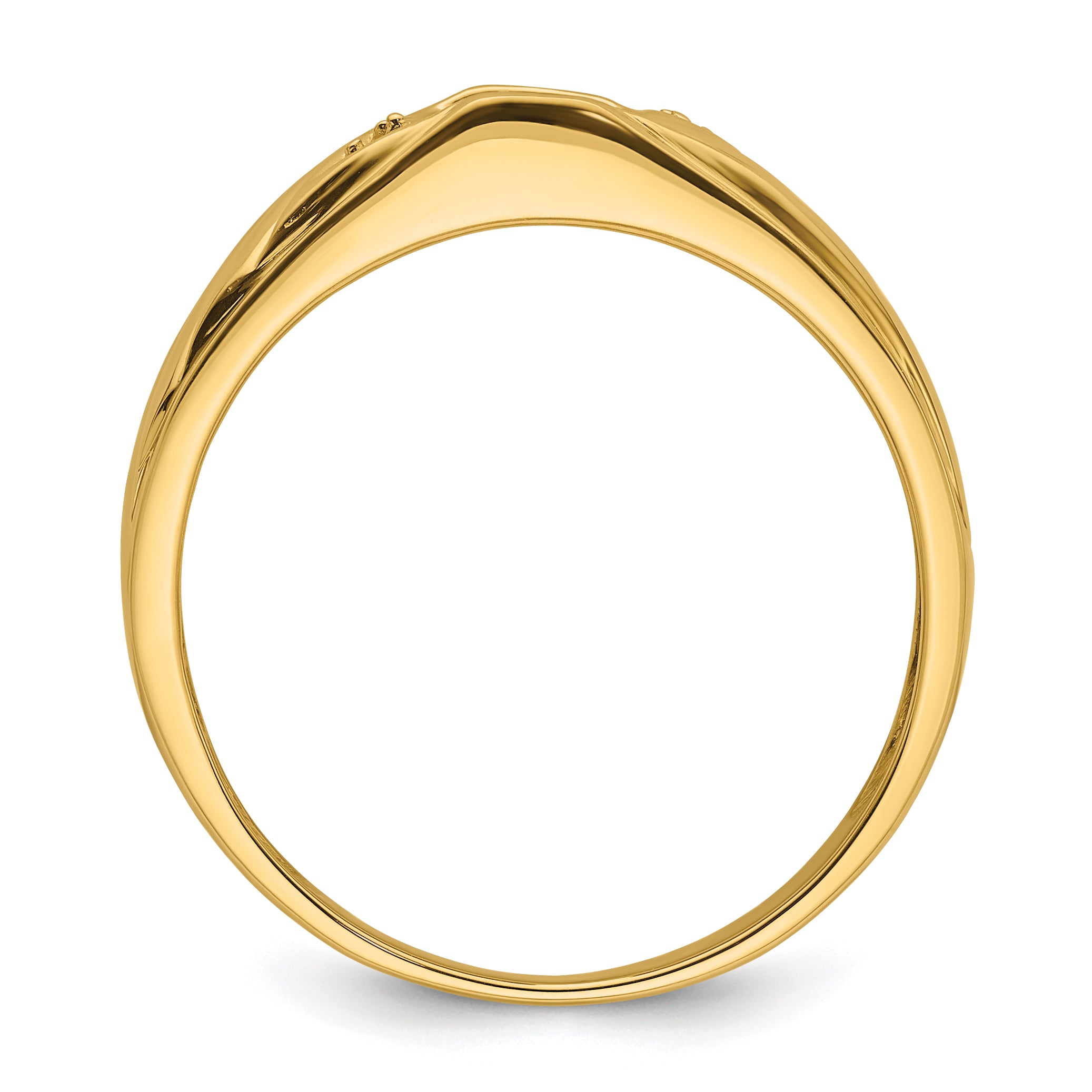 14k Mens Diamond and Onyx Ring Mounting (No Stone Included)