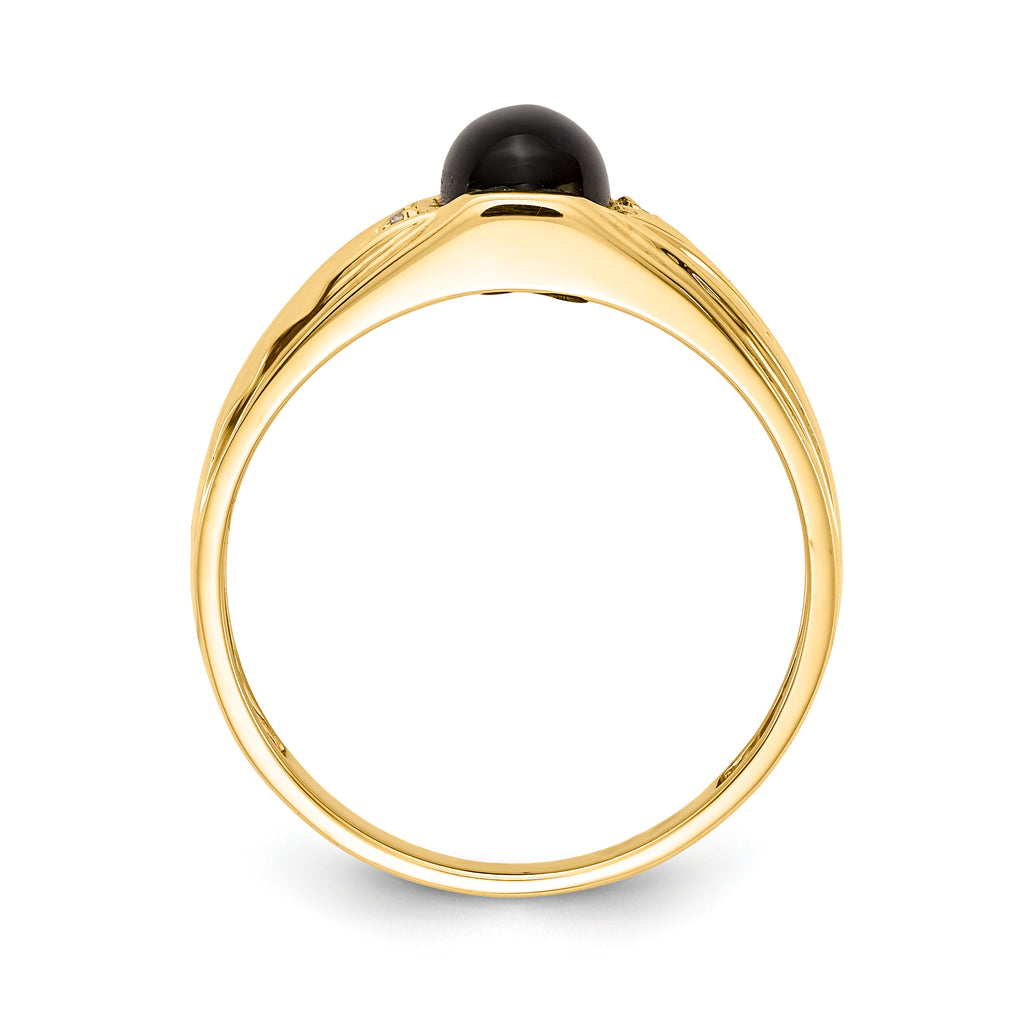 14k AAA Diamond men's ring