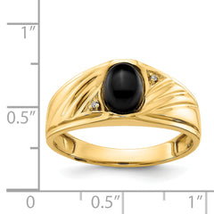 14k AAA Diamond men's ring