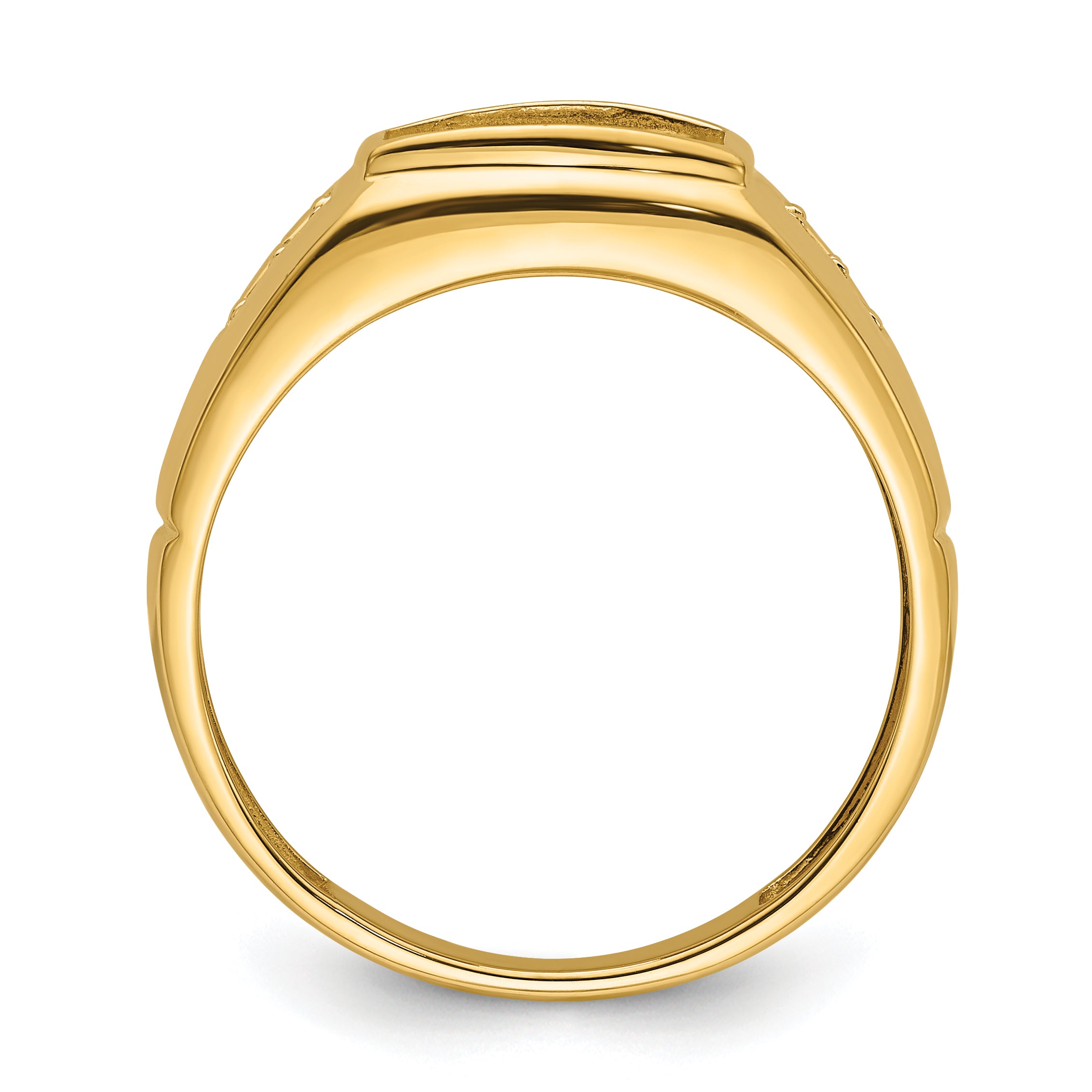 14k Mens Diamond and Onyx Ring Mounting (No Stone Included) Secondary image