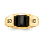 14k A Diamond men's ring