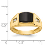 14k AAA Diamond men's ring