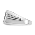14k White Gold AA Diamond men's ring